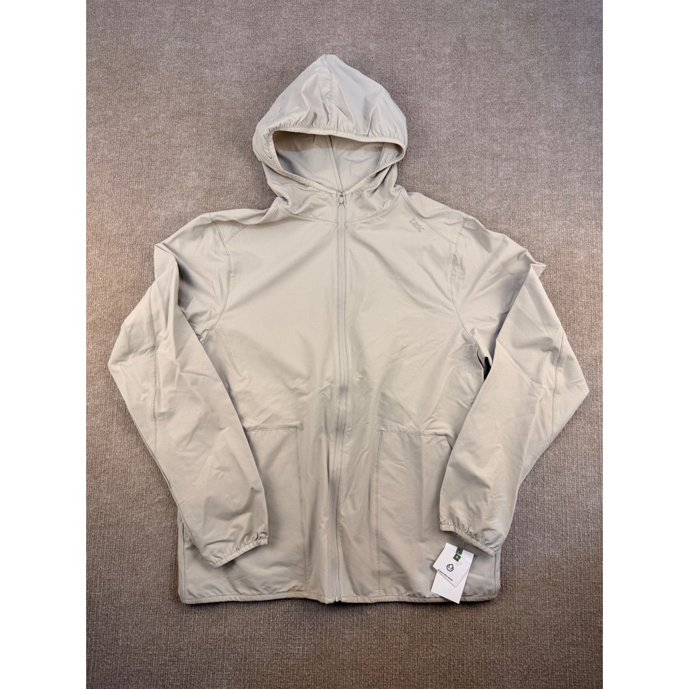 tasc Performance Mens Full Zip Hoodie Tan Jacket Recycled TM766 SU24 Size M NEW